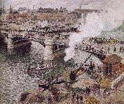 Camille Pissarro Bridge oil